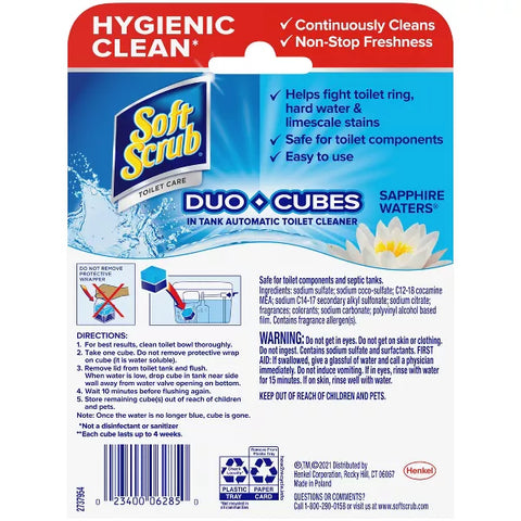 Soft Scrub Sapphire Water Duo Cubes - 2ct