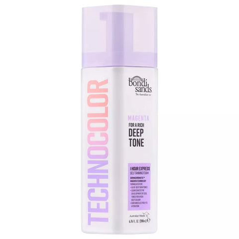 Bondi Sands Technocolor 1 Hour Express Self Tanning Foam Magenta - 6.76oz