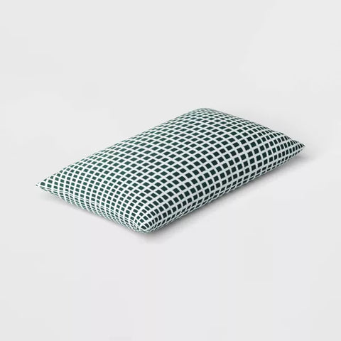 10"x17" Micro Grid Rectangular Outdoor Lumbar Pillow - Room Essentials™