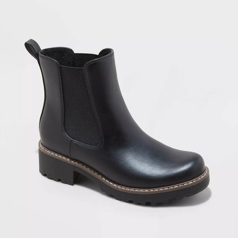 (Size 12) Women's Celina Chelsea Boots with Memory Foam Insole - Universal Thread™ Black