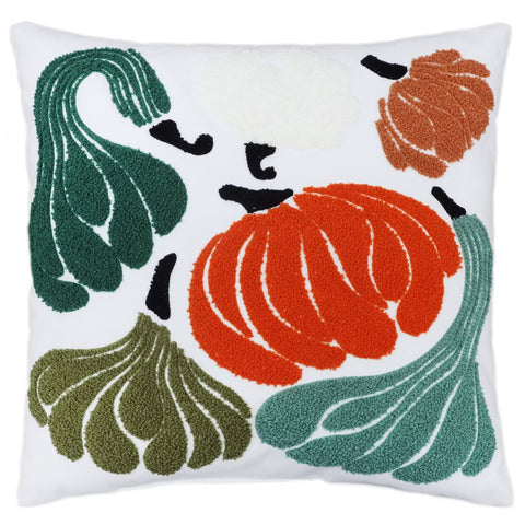 Gourd Pumpkin Thanksgiving Decorative Pillow 14''x14''