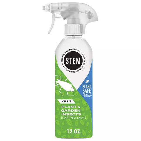 STEM Plant Pest Spray Kills Plant & Garden Insects: Water Based Plant-based Active Ingredient Bug Spray Botanical Insecticide for Indoor and Outdoor