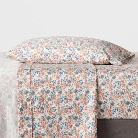 Twin/Twin XL - 400 Thread Count Printed Pattern Performance Sheet Set Ditsy Floral - Threshold™