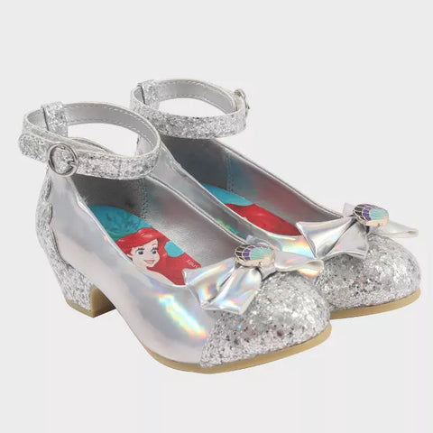 (Size 6T) Girls' Disney Princess Ballet Flats - Silver