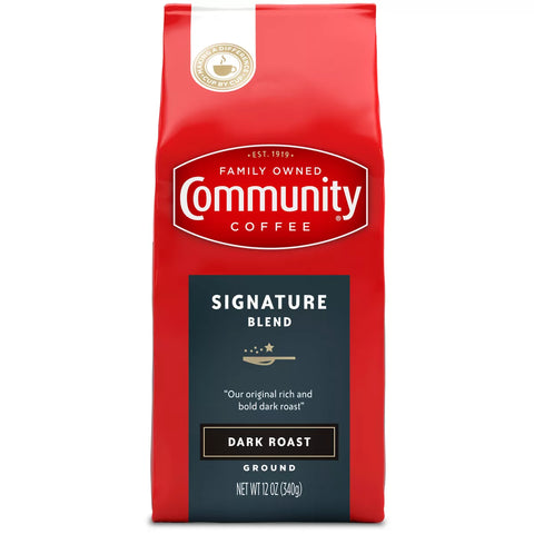 Community Coffee Signature Blend Dark Roast Ground Coffee - 12oz