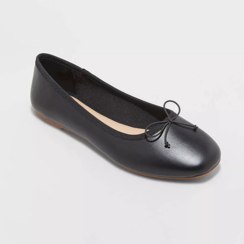 (Size 6.5) Women's Jackie Ballet Flats with Memory Foam Insole - A New Day™