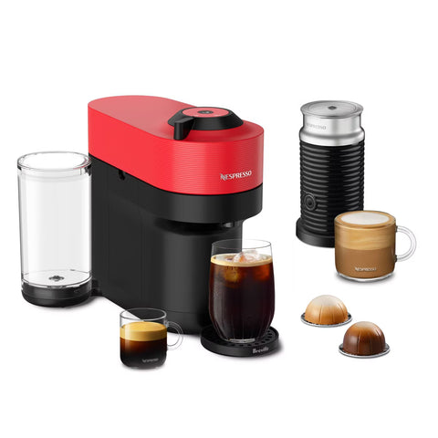 Nespresso Vertuo Pop+ Combination Espresso and Coffee Maker with Milk Frother