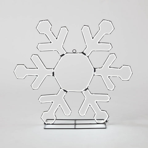 25" LED Neon Style Snowflake Christmas Novelty Silhouette Light
