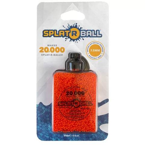 SplatRBall Orange Ammunition 20K Rounds 7.5 Mm Bottle