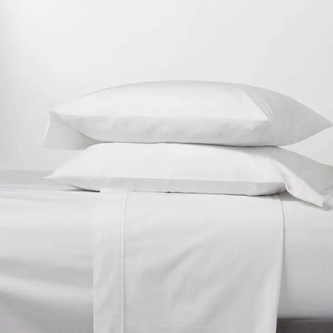 Twin - 300 Thread Count Flat Sheet White