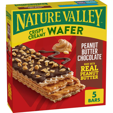 Nature Valley PB Chocolate Crispy Creamy Wafer Bar - 6.5oz/5ct