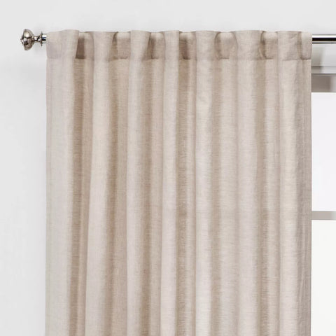 1pc Light Filtering Linen Window Curtain Panel - Threshold™