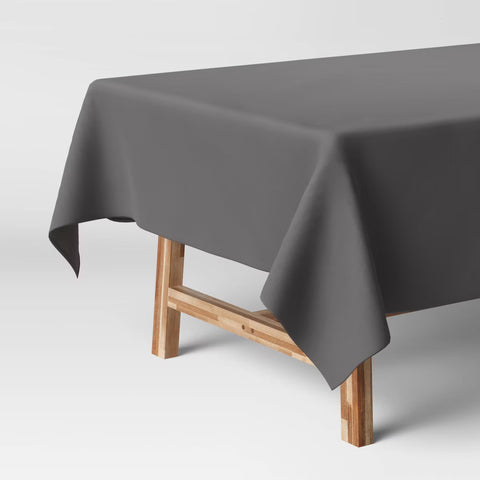 Solid Tablecloth Gray - 84" X 60"