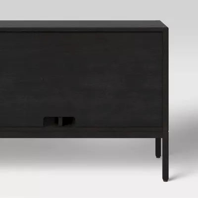 Minsmere TV Stand for TVs up to 50" Black - Threshold™: Entertainment Center with Storage