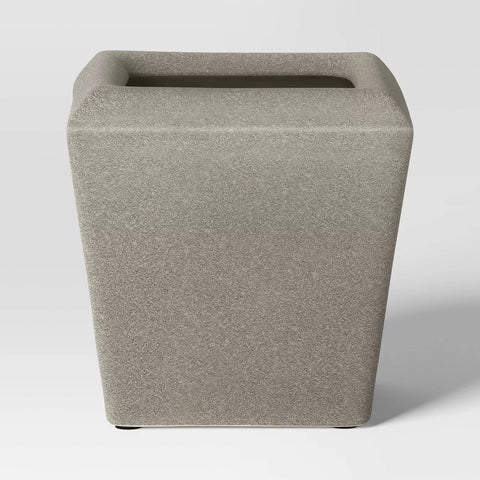 Square Ceramic Indoor Outdoor Planter Pot Charcoal Gray - Threshold™ designed with Studio McGee