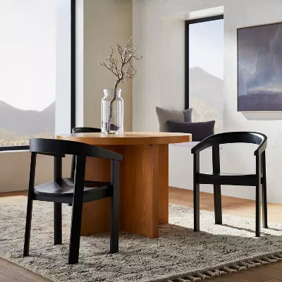 Terra Solid Wood Curved Back Dining Chair - Threshold™ designed with Studio McGee