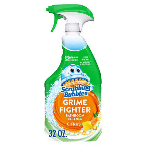 Scrubbing Bubbles Citrus Scent Bathroom Grime Fighter Bathroom Cleaner Spray - 32oz