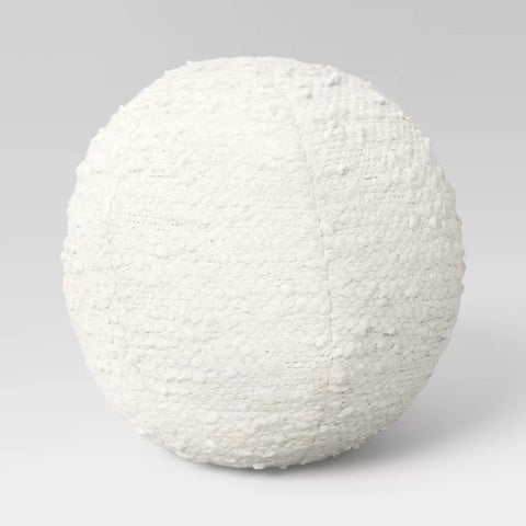 Boucle Sphere Throw Pillow Ivory - Threshold™