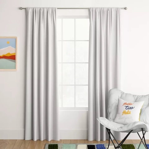 1pc Room Darkening Heathered Window Curtain Panel - Room Essentials™