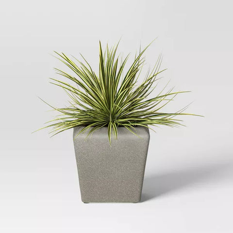 Square Ceramic Indoor Outdoor Planter Pot Charcoal Gray - Threshold™ designed with Studio McGee