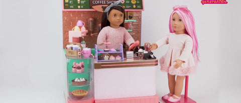 Our Generation Love U Latte Coffee Shop Playset for 18" Dolls