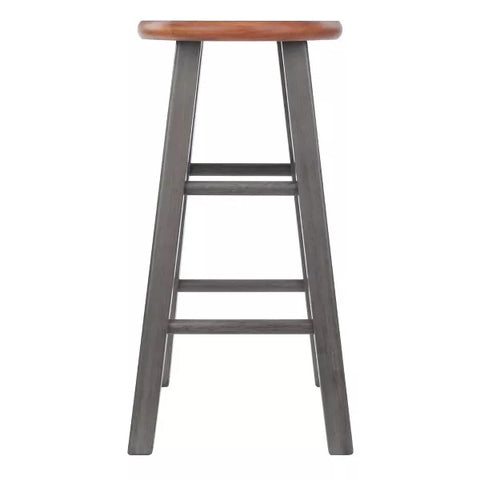 24" Ivy Counter Height Barstool - Rustic Teak Brown