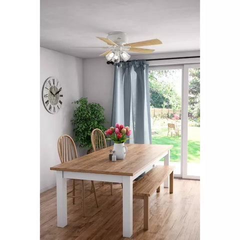 52" Crestfield Low Profile Ceiling Fan (Includes LED Light Bulb) - Hunter Fan