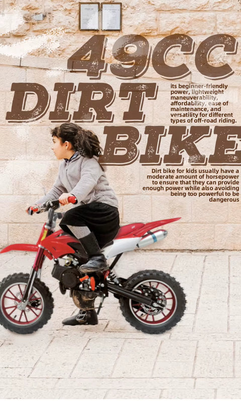 49cc Super Mini-Moto Cross Gas Pocket Bike 2 Stroke Dirt Bike for Kids