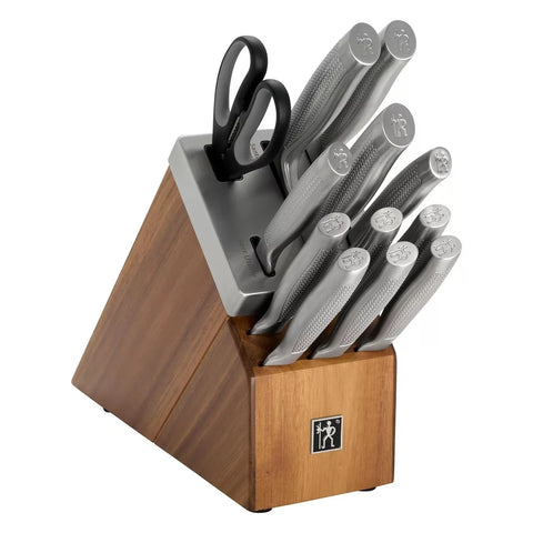 Henckels Diamond 13-Piece Self-Sharpening Acacia Block Set