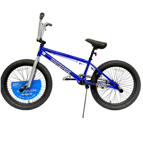 Mongoose Index 2.0 20" Kids BMX Freestyle Bike, Blue