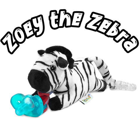 Zoey the Zebra Baby Pacifier Toy