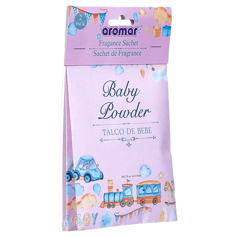 Aromar Scented Sachets 2 pcs Baby Powder Fragrance Odor Eliminator