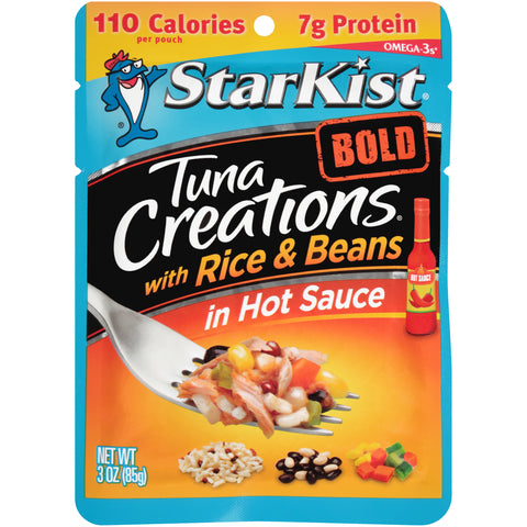 StarKist Tuna Creations Bold, Rice and Beans in Hot Sauce, 3 oz Pouch