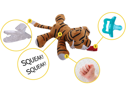 Tucker the Tiger Baby Pacifier Toy