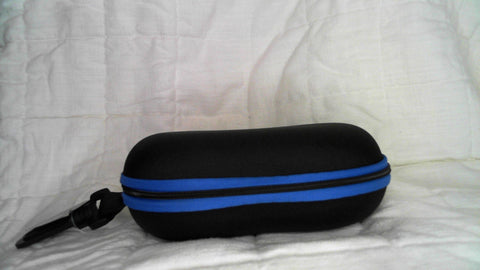 California Accessories Eyewear Sport Case, Black with Royal Blue Trim