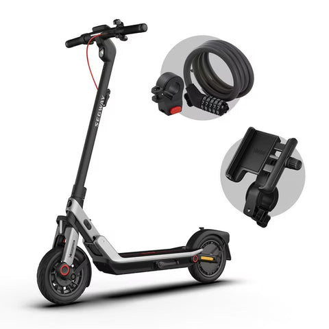 Segway E3 Pro SE Electric Scooter, 20 MPH with Lock & Phone Mount