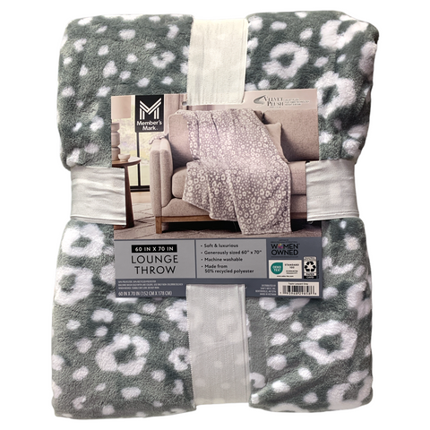 Member's Mark Soft & Luxurious Generously Sized 60" x 70" Lounge Throw