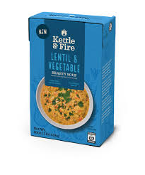 Kettle & Fire, Hearty Soup, Lentil & Vegetable, 16 Oz (454 G)