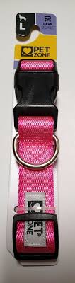 Large - Pet Zone Dog Collar NEW Size LARGE up to 90 Lbs Neck Size 20 - 26 Inches PINK