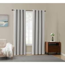 95" - Members Mark 100% Blackout Curtains Light Grey