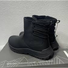 Size 7- Eddie Bauer Ladies Warm Lined Cushioned Footbed Siren Winter Boot - Black