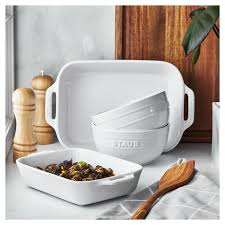 Staub Ceramic 4-Piece Baking & Bowls Set