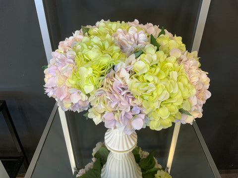 Purple and White Flower Vase
