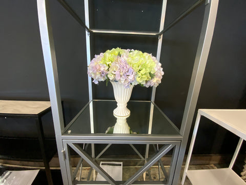 Purple and White Flower Vase