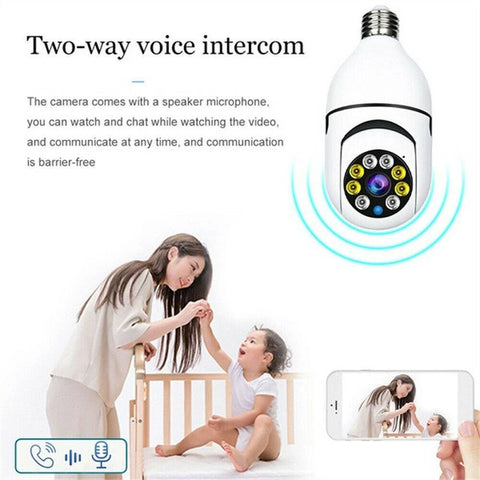 Light Bulb Camera 1080P HD Wireless Wifi Smart Home Security Camera