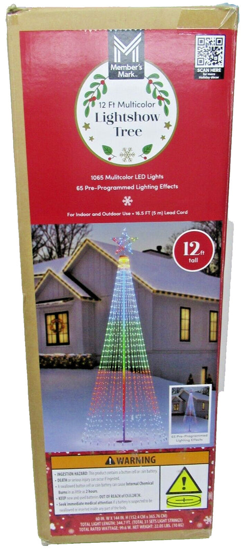 Member's Mark 1065 Multicolor LED Lightshow Tree with 65 Lighting Effects