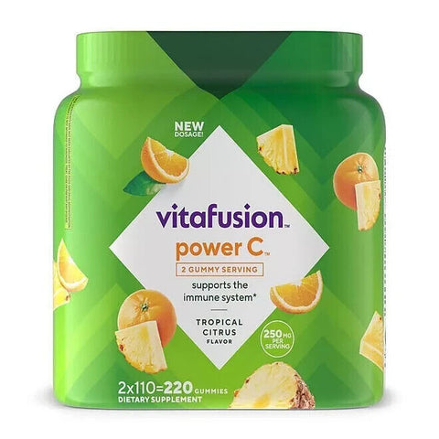 Vitafusion Power C Gummy Vitamins with Vitamin C 220 Ct EXP 11/25