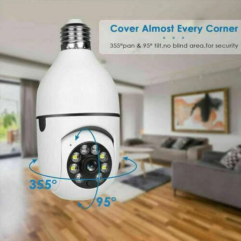 Light Bulb Camera 1080P HD Wireless Wifi Smart Home Security Camera