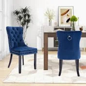 Set of 2 - Milano Velvet Dining Chairs