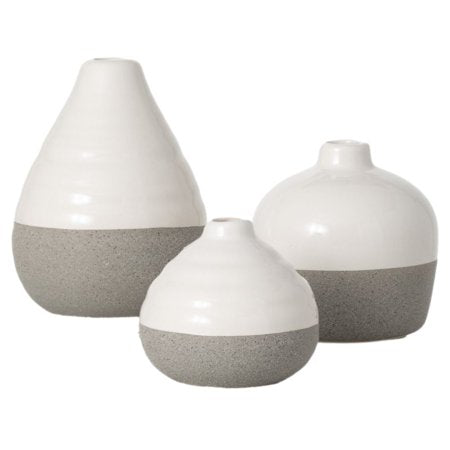 White and grey medium set of 3 - S20 - HomeLife